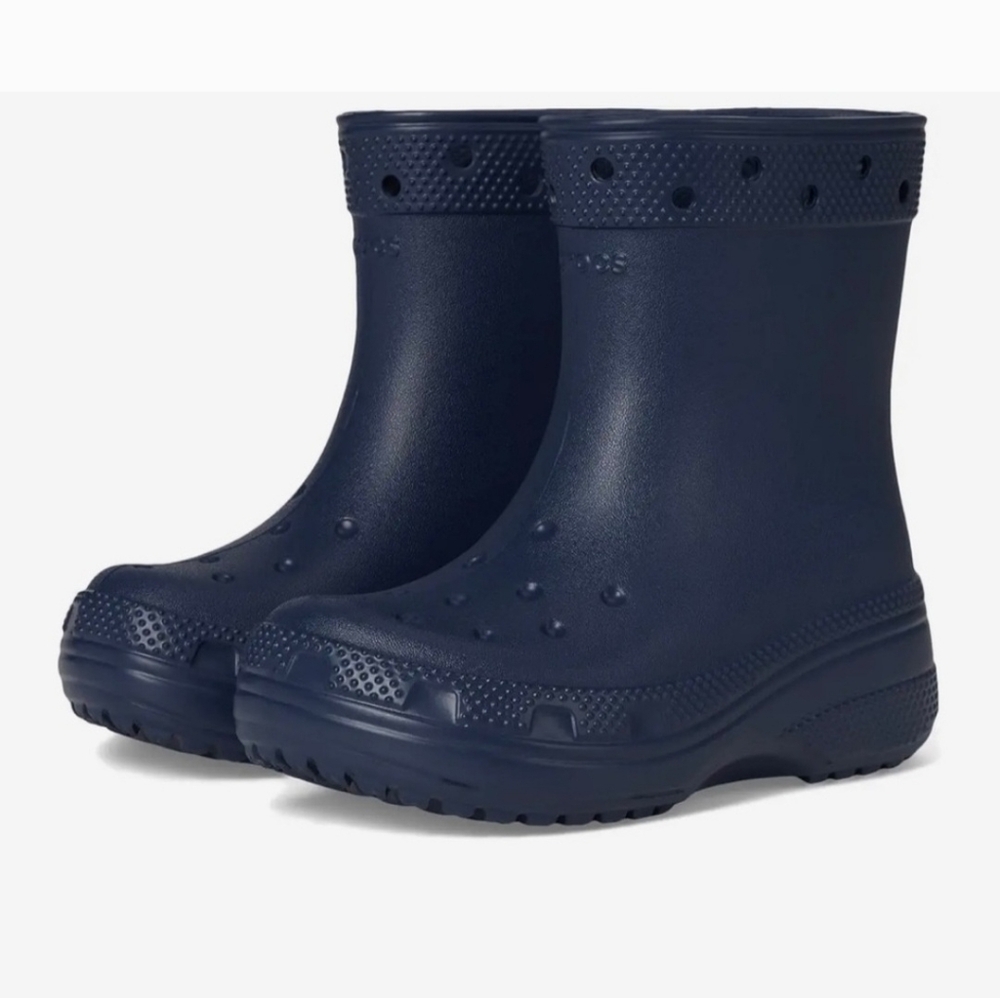Crocs Blue Rain Boots Size 5j